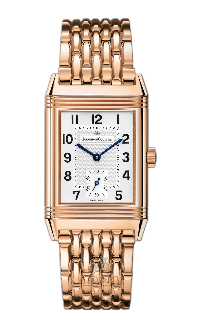 Jaeger-LeCoultre Reverso Watch 2702121 42 mm Pink gold Case White Silver Dial