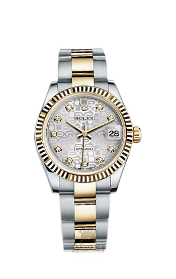 Rolex Lady-Datejust Watch 178273-0010 31 mm Steel / Yellow gold Case Silver Dial