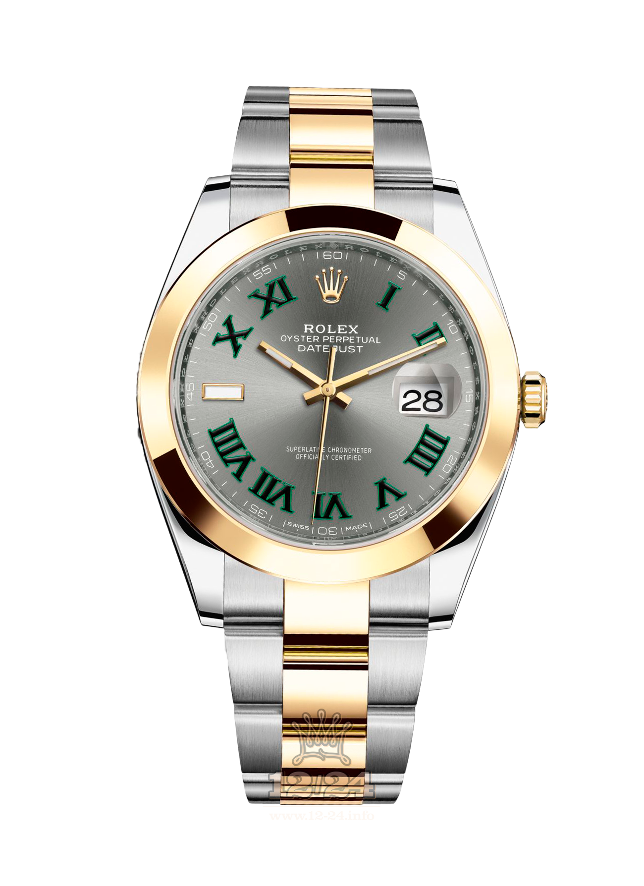Rolex Datejust Watch 126303-0019 41 mm Steel / Yellow gold Case Gray Dial