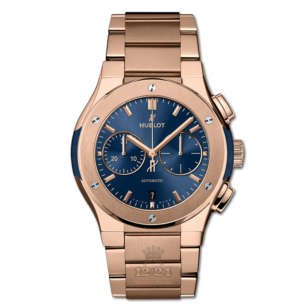 Hublot Classic Fusion Watch 540.OX.7180.OX 42 mm Pink gold Case Dark blue Dial