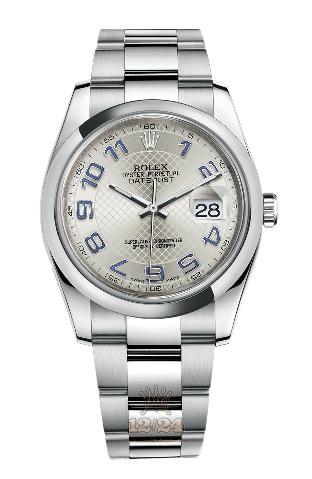 Rolex Datejust Watch 116200-0074 36 mm Stainless steel Case Silver Dial