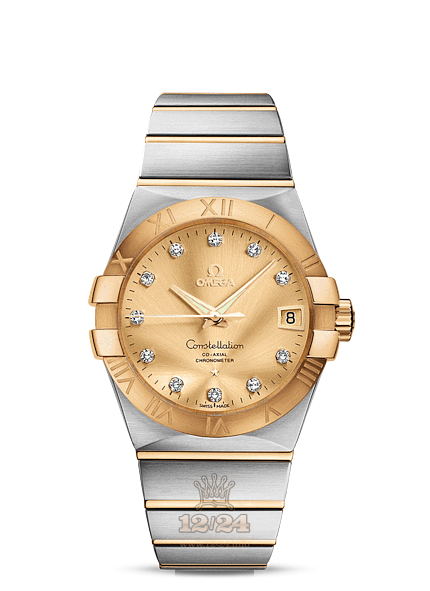 Omega Constellation Watch 123.20.38.21.58.001 38 mm Steel / Yellow gold Case