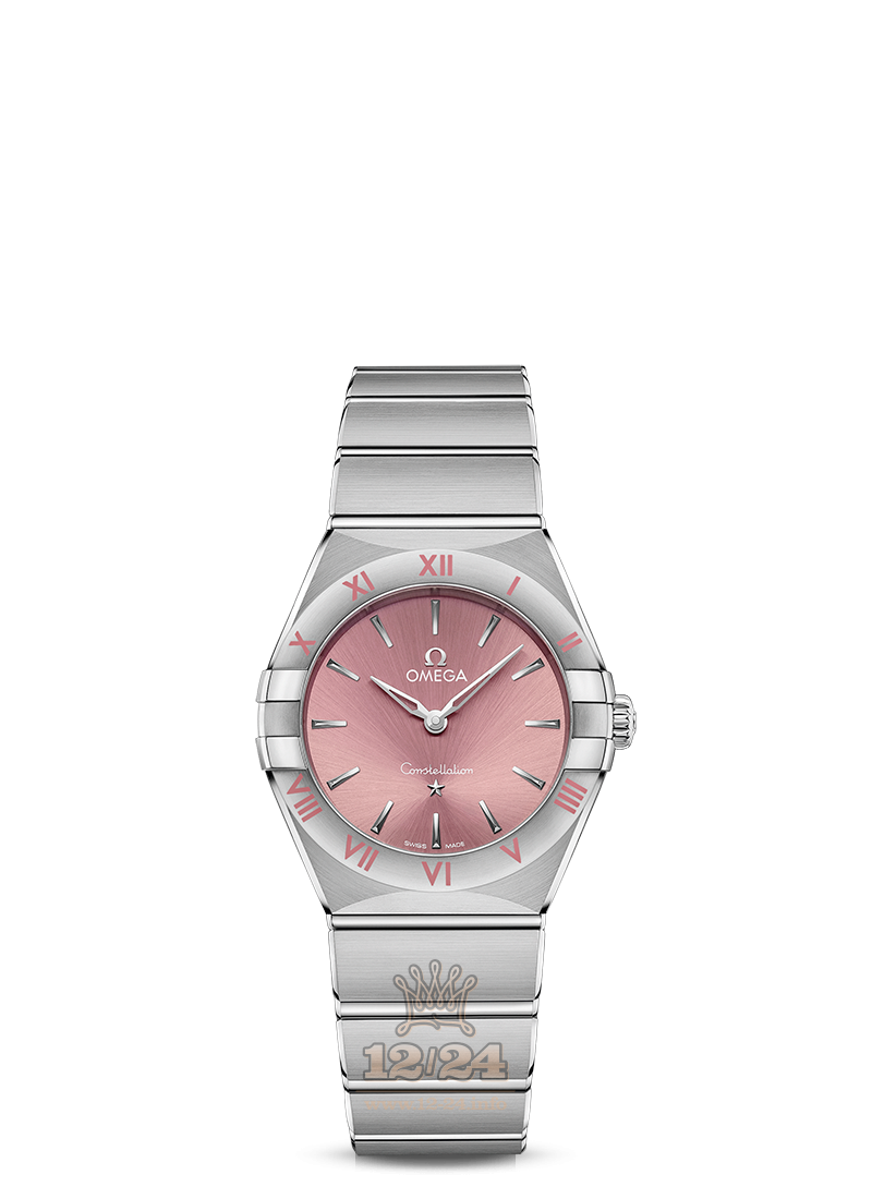 Omega Constellation Watch 131.10.28.60.11.001 28 mm Stainless steel Case Pink Dial