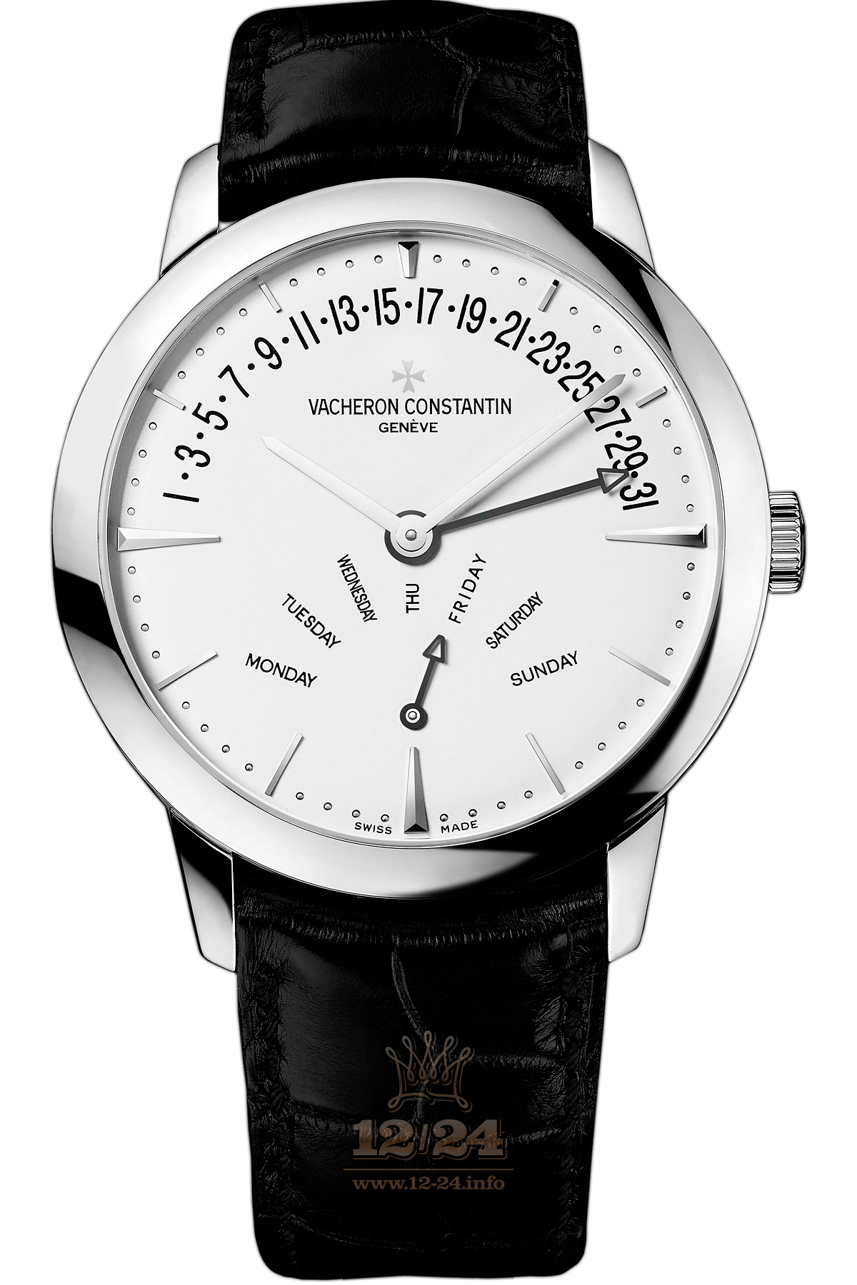 Vacheron Constantin Patrimony Watch 86020/000G-9508 42 mm White gold Case Silver Dial