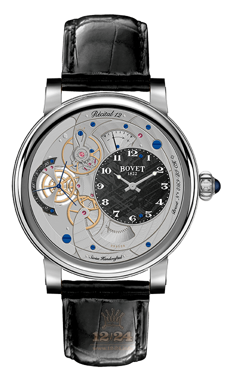 Bovet Dimier Watch R120012 42 mm White gold Case Black Dial