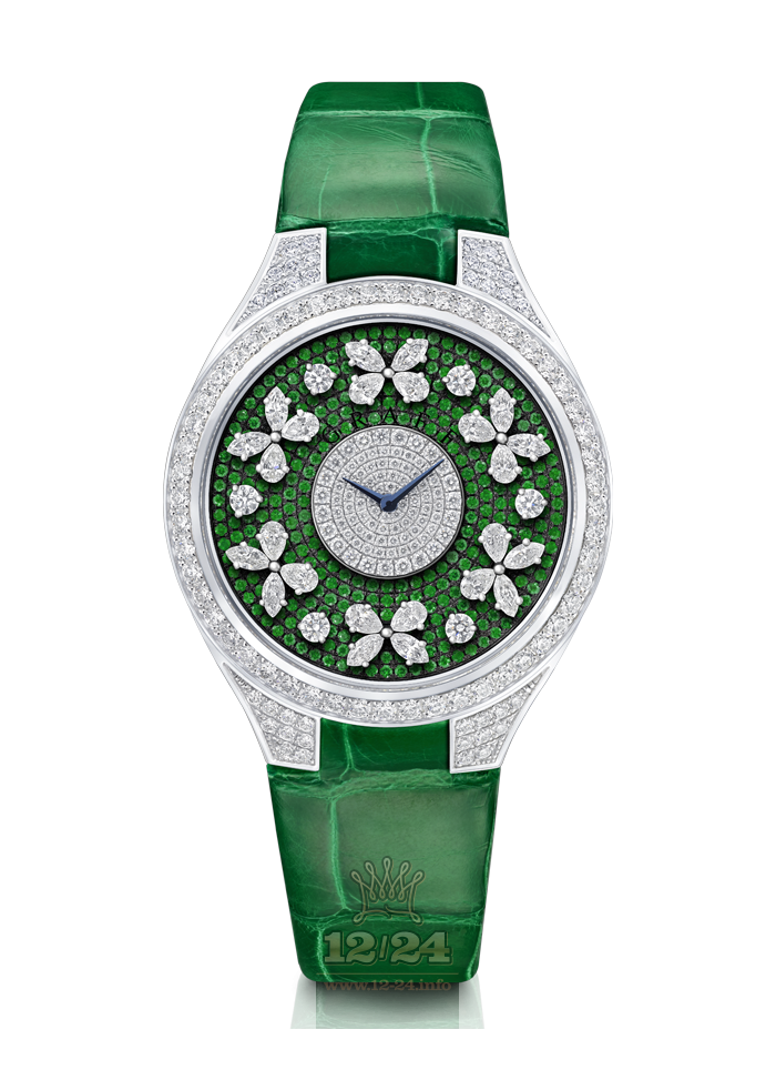 Graff Disco Butterfly Watch FBF38WGDE White gold Case Silver Green Dial
