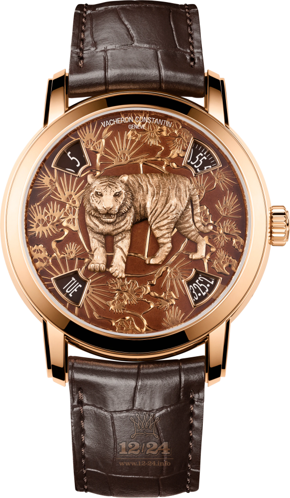 Vacheron Constantin Metiers d Art Watch 86073/000R-B901 40 mm Pink gold Case Brown (chocolate) Dial