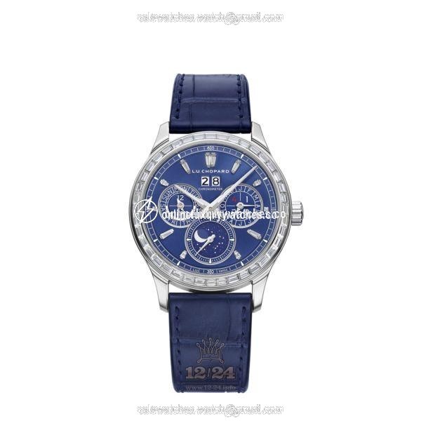 Chopard L.U.C Watch 171927-9001 43 mm Platinum Case Dark blue Dial
