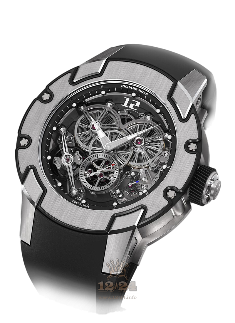 Richard Mille Men's Collection Watch RM 031 High Performance Caliber 50 mm Titanium Case