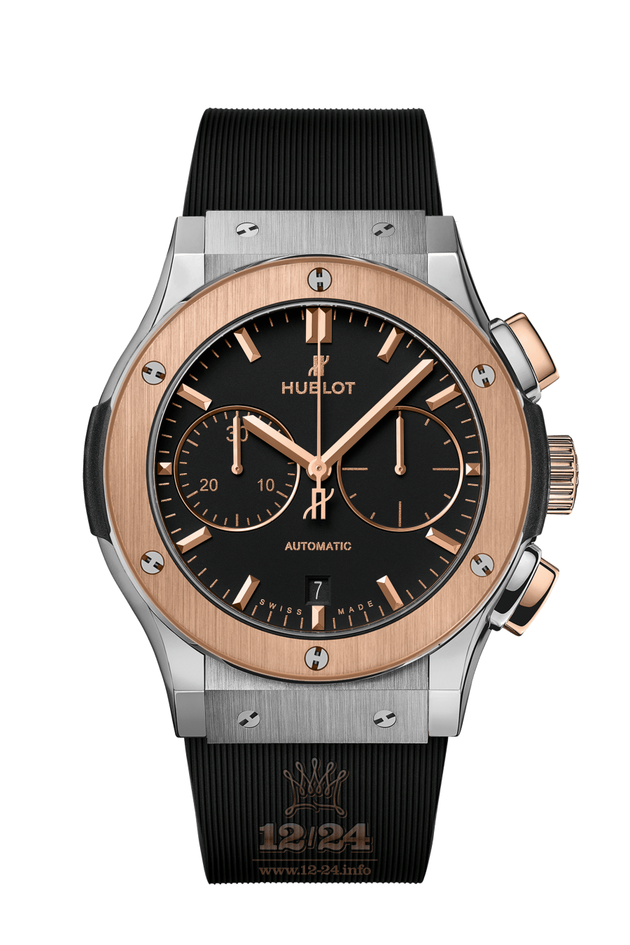 Hublot Classic Fusion Watch 521.NO.1181.RX 45 mm Pink gold Titanium Case Black Dial