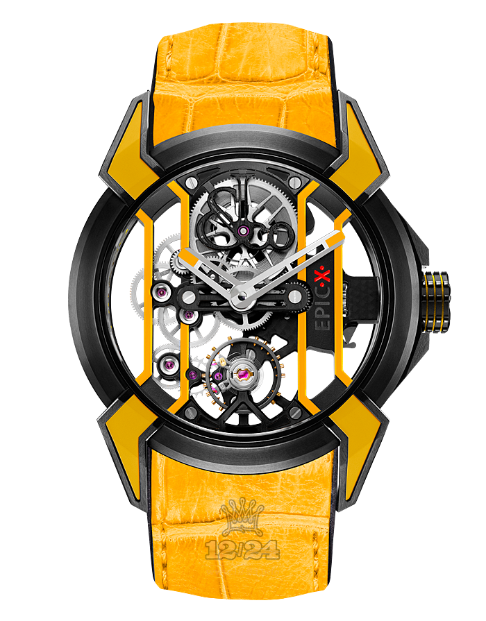 Jacob & Co Gents Collection Watch EX100.21.YR.PY.A 44 mm Titanium DLC coating Case