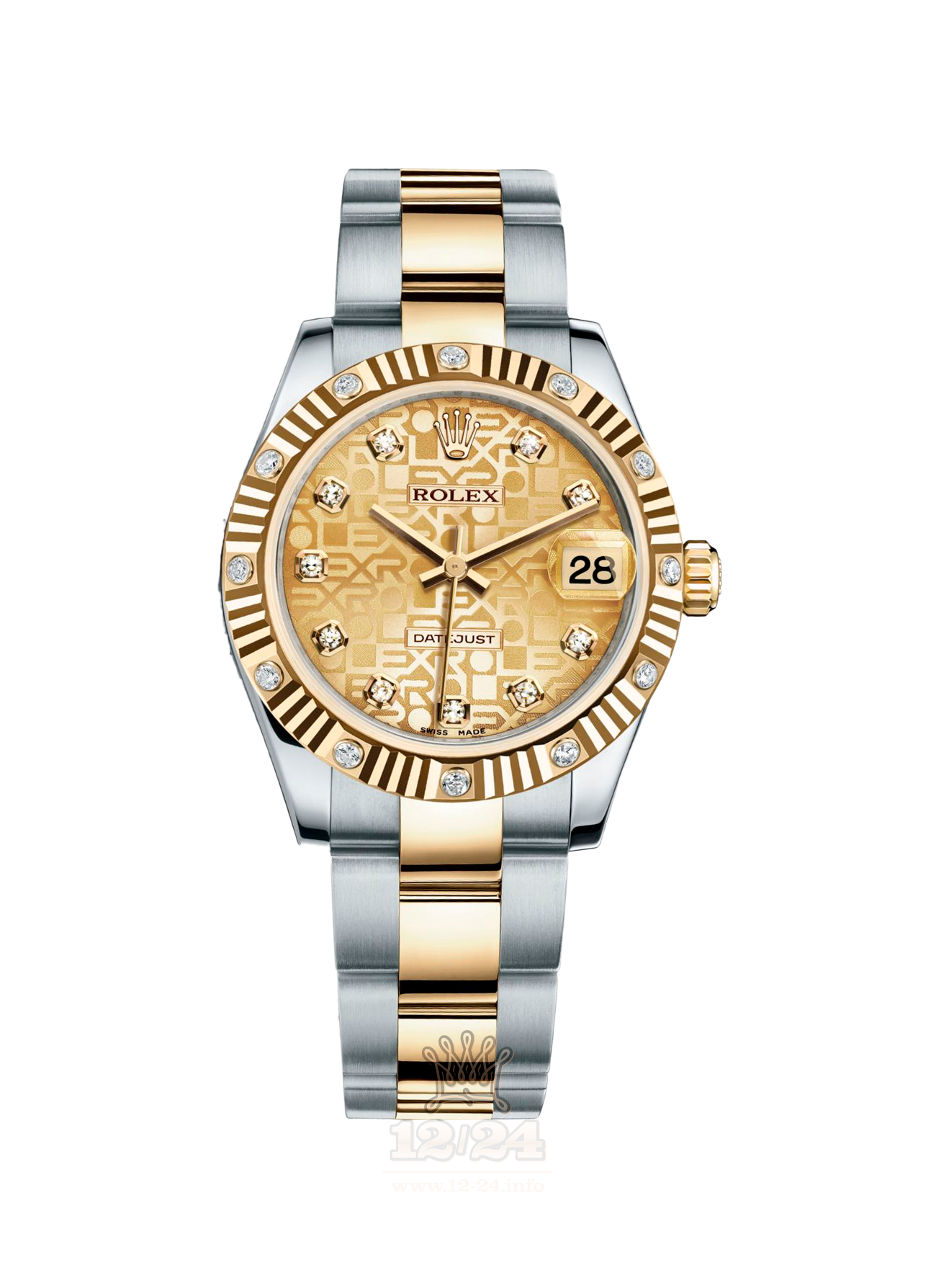Rolex Datejust Watch 178313-0056 31 mm Steel / Yellow gold Case Golden Dial