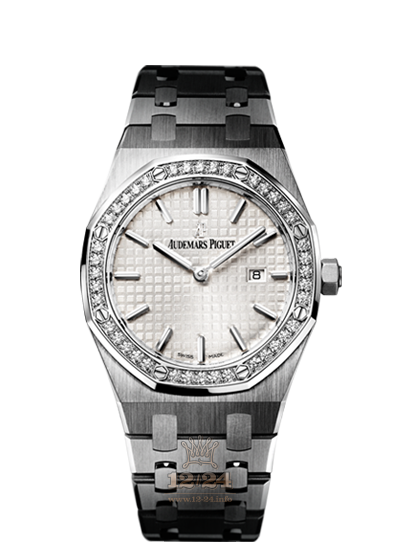 Audemars Piguet Lady Royal Oak Watch 67651ST.ZZ.1261ST.01 33 mm Stainless steel Case White Silver Dial
