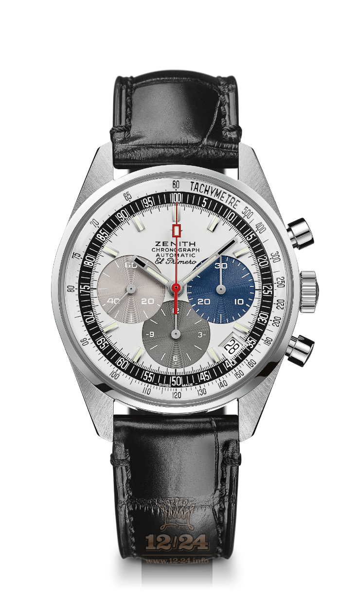 Zenith El Primero Watch 65.A386.400/69.C815 38 mm White gold Case White Dial