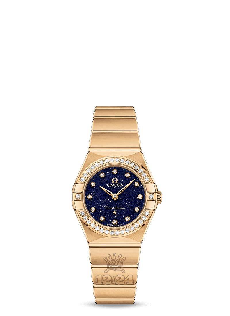 Omega Constellation Watch 131.55.25.60.53.001 25 mm Yellow gold Case Dark blue Dial