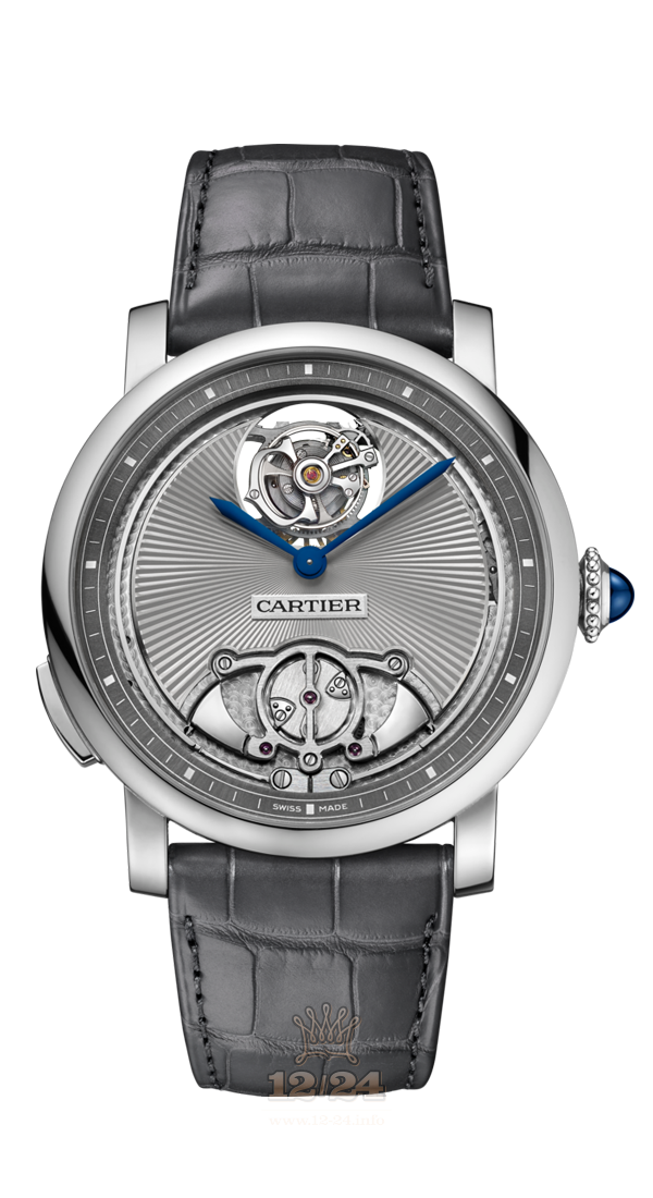 Cartier Rotonde de Cartier Watch WHRO0016 45 mm Titanium Case Gray Dial