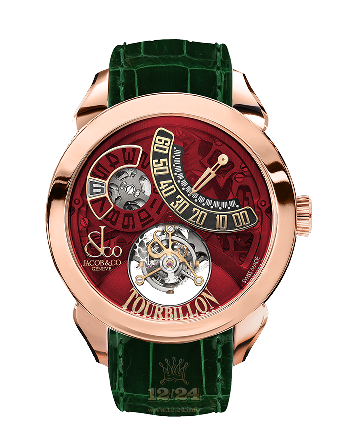 Jacob & Co Grand Complication Masterpieces Watch PT510.40.NS.PR.A 43 mm Pink gold Case Red Dial