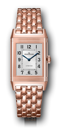 Jaeger-LeCoultre Reverso Watch 2572120 40 mm Pink gold Case Silver Dial