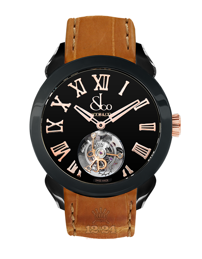 Jacob & Co Grand Complication Masterpieces Watch PT520.21.NS.BB.A 43 mm Titanium DLC coating Case Black Dial
