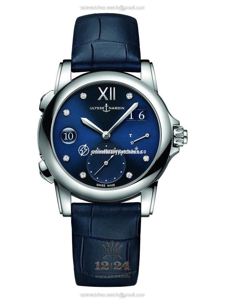 Ulysse Nardin Classic Watch 3243-222/393 38 mm Stainless steel Case Dark blue Dial