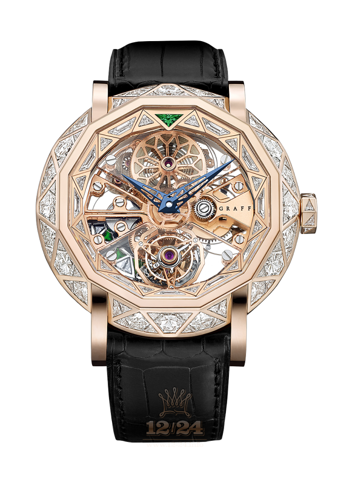 Graff MasterGraff Watch MGSAM48PGD 48 mm Pink gold Case Golden Dial