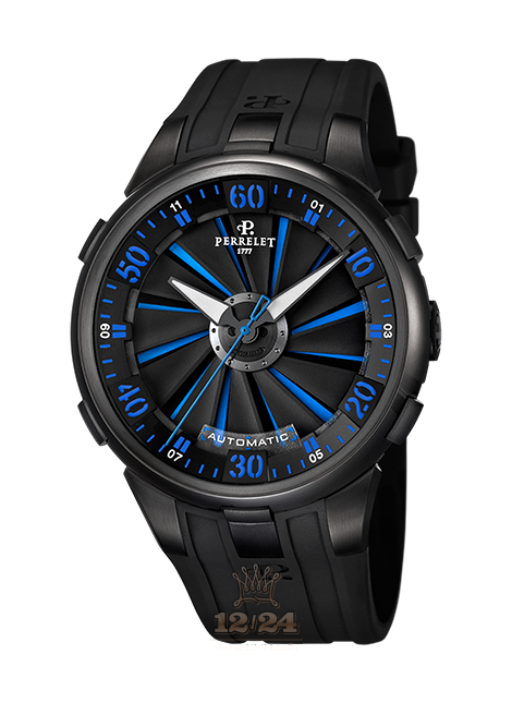 Perrelet Turbine Watch A1051/5 48 mm PVD coating Case Black Dark blue Dial