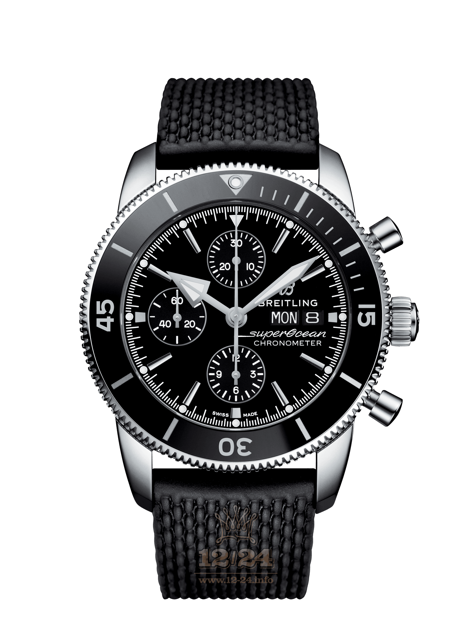 Breitling Superocean Watch A13313121B1S1 44 mm Stainless steel Case Black Dial