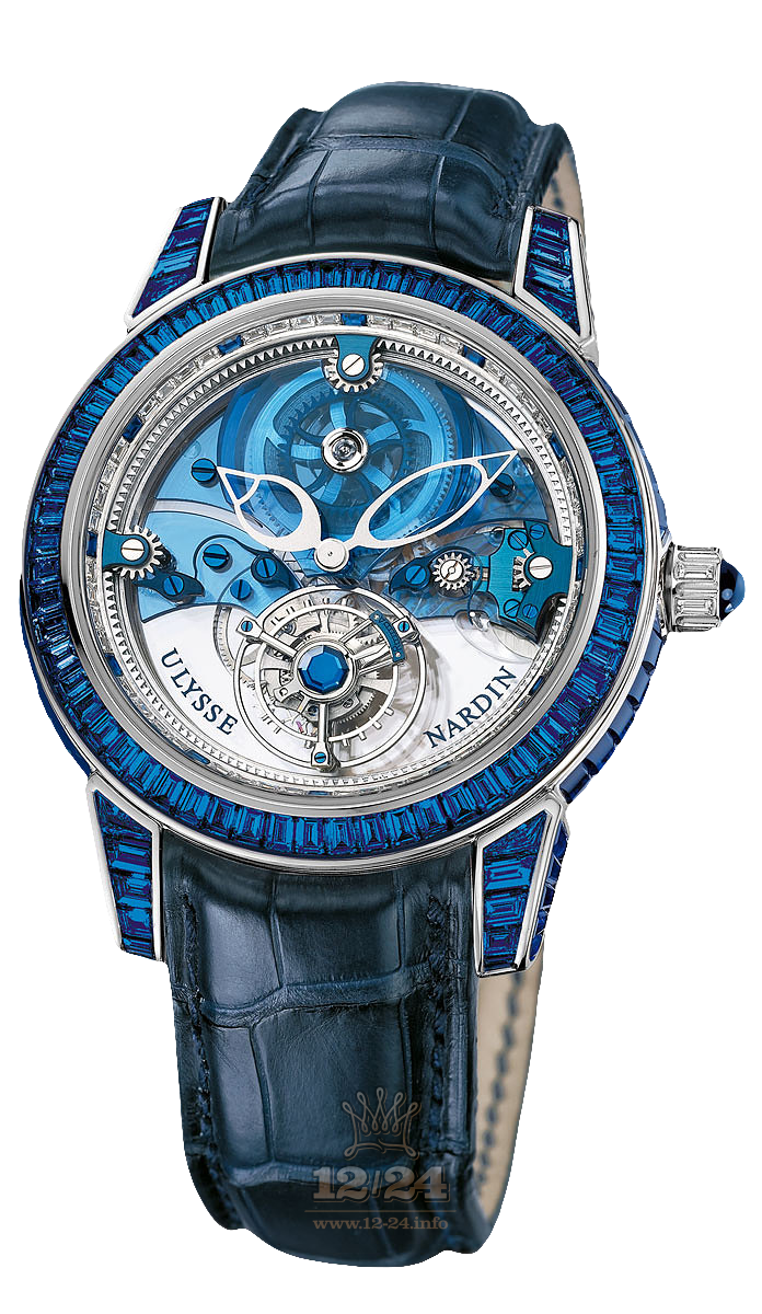 Ulysse Nardin Classic Watch 799-98BAG 43 mm Platinum Case Painted Dial