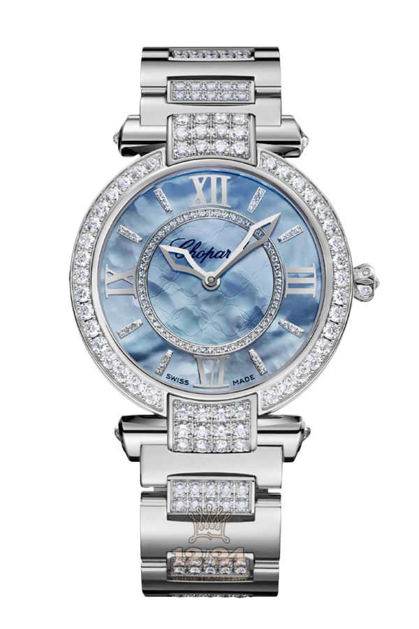 Chopard Imperiale Watch 384242-1007 36 mm White gold Case Dark blue Dial