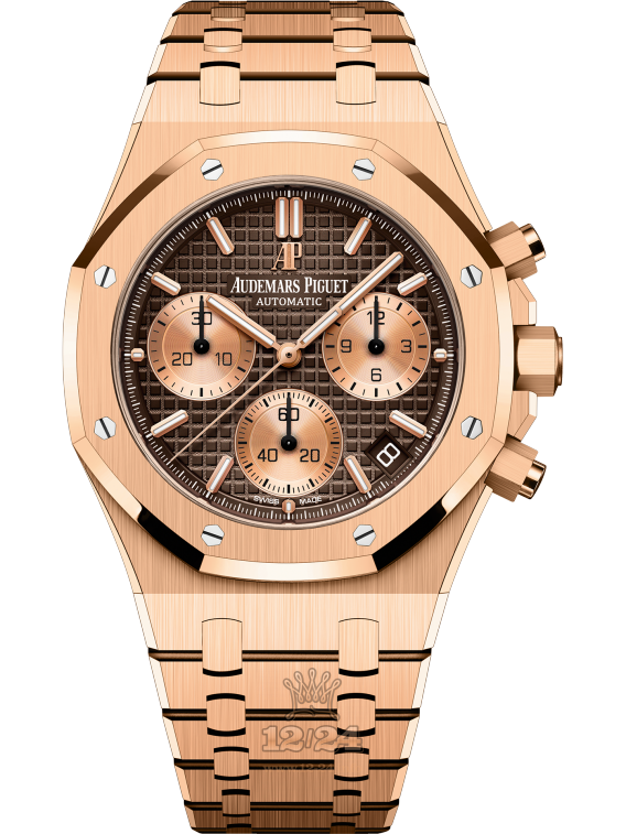 Audemars Piguet Royal Oak Watch 26239OR.OO.1220OR.02 41 mm Pink gold Case Brown (chocolate) Dial