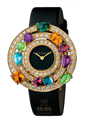 Bvlgari Astrale Watch 101339 AE36D2CBL 36 mm Yellow gold Case Black Dial