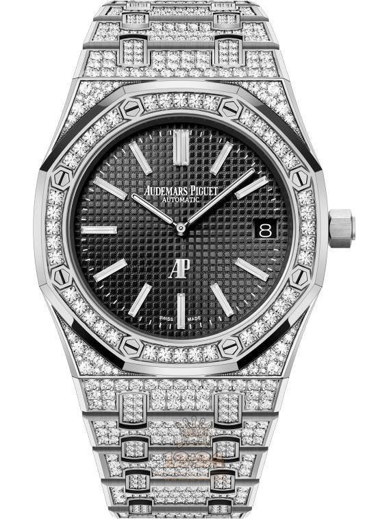 Audemars Piguet Royal Oak Watch 15202BC.ZZ.1241BC.03 39 mm White gold Case Black Dial