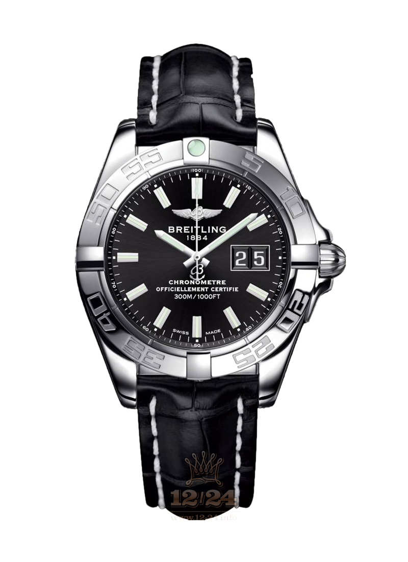 Breitling Galactic Watch A49350L2|BE58|728P|A18BA.1 41 mm Stainless steel Case Black Dial
