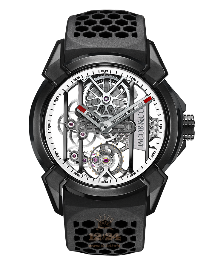 Jacob & Co Gents Collection Watch EX100.21.PS.WB.A 44 mm Titanium DLC coating Case