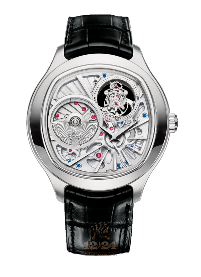 Piaget Black Tie Watch G0A38041 47 mm White gold Case Silver Dial