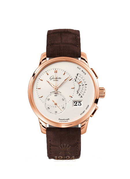 Glashutte Pano Watch 1-61-03-25-15-51 40 mm Pink gold Case White Dial
