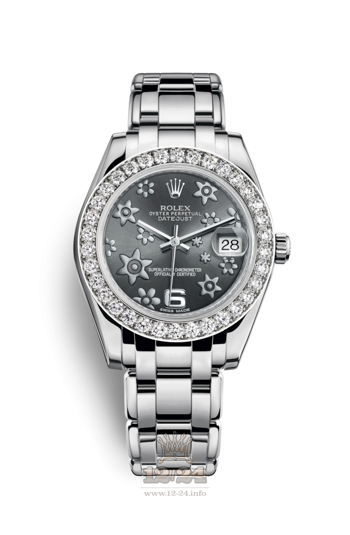 Rolex Pearlmaster Watch 81299-0037 34 mm White gold Case Gray Dial