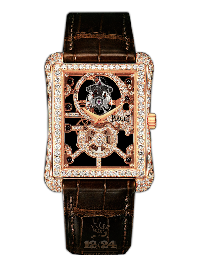 Piaget Black Tie Watch G0A31047 32 mm Pink gold Case Silver Dial