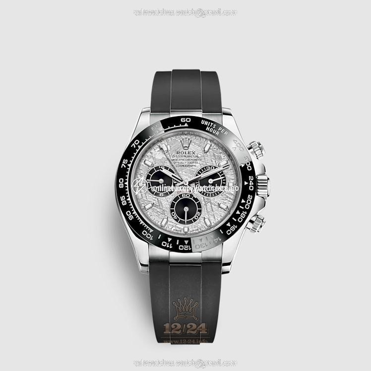 Rolex Cosmograph Daytona Watch 116519ln-0038 40 mm White gold Case Gray Silver Dial