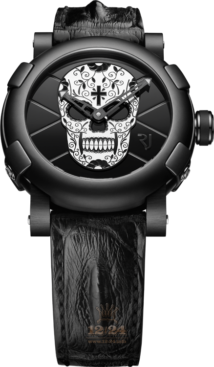 Romain Jerome Collaborations Watch RJ.T.AU.FM.001.09 46 mm Stainless steel PVD coating Ceramics Case Black Dial