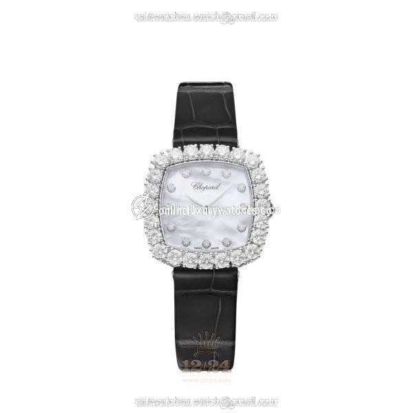 Chopard L Heure du Diamant Watch 13A386-1106 30 mm White gold Case White Dial