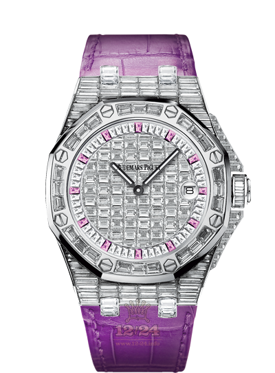Audemars Piguet Royal Oak Offshore Watch 67543BC-ZZ-DxxxCR-01 37 mm White gold Case Silver Dial