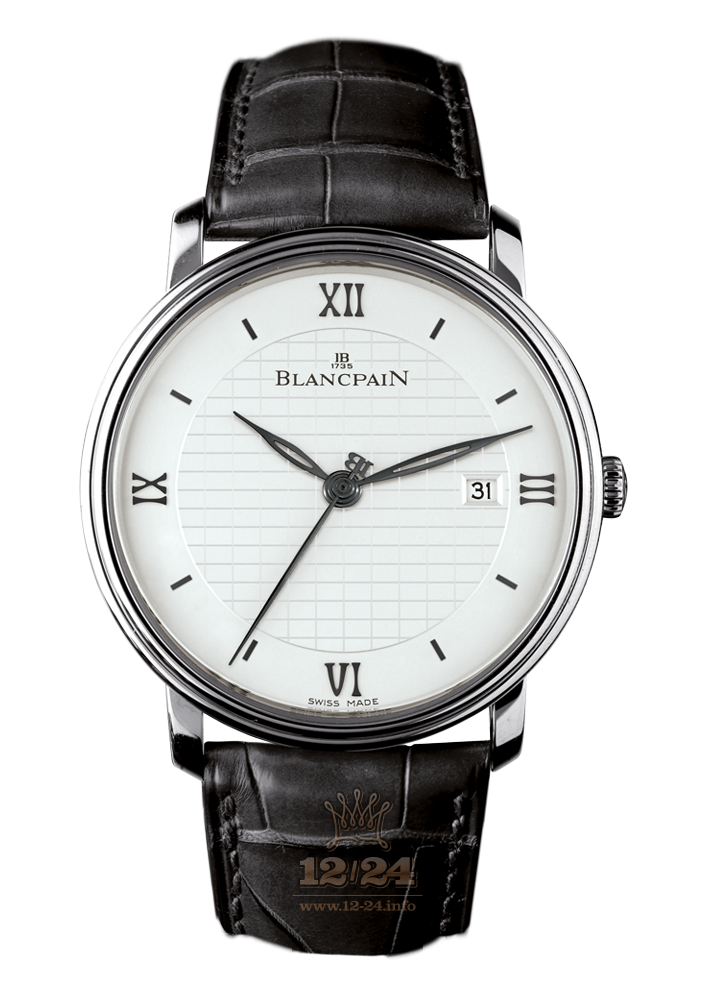 Blancpain Villeret Watch 6651-1143-55B 40 mm Stainless steel Case Silver Dial