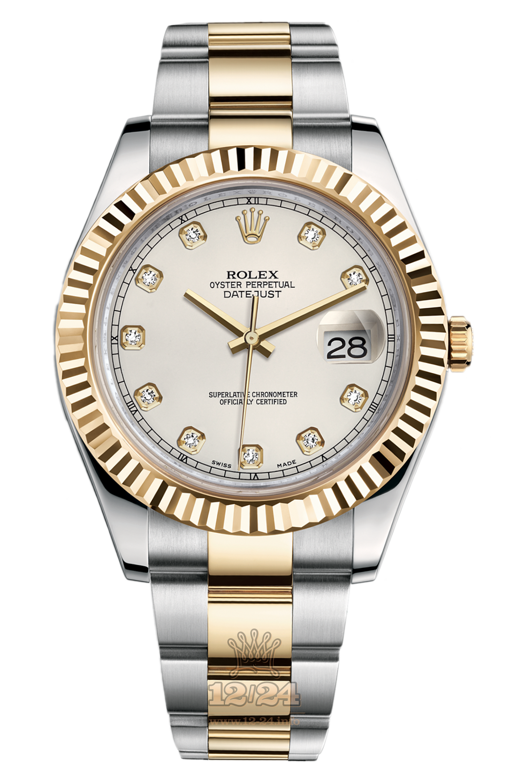 Rolex Datejust Watch 116333-0008 41 mm Steel / Yellow gold Case Beige Dial