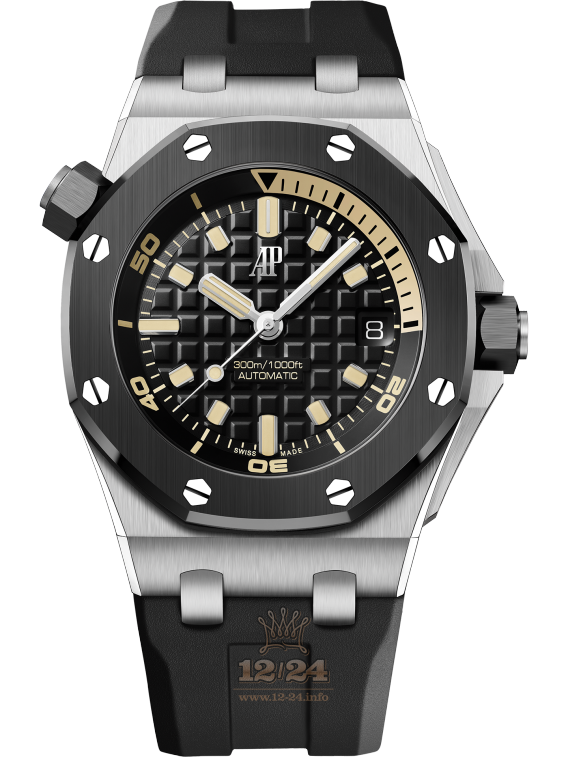 Audemars Piguet Royal Oak Offshore Watch 15720CN.OO.A002CA.01 42 mm White gold Ceramics Case Black Dial