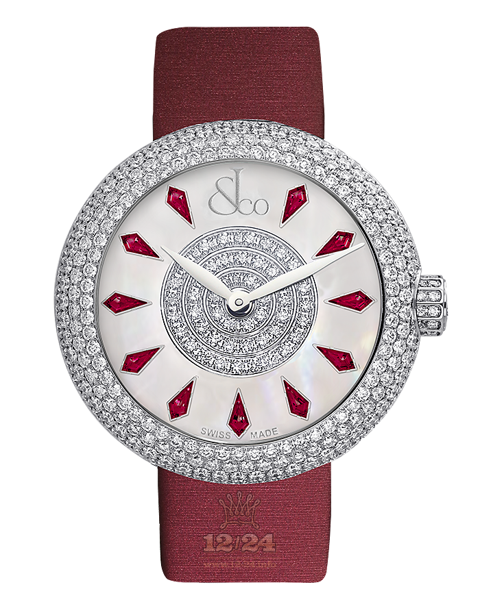 Jacob & Co Ladies Collection Watch BQ030.10.RH.KE.A 44 mm Stainless steel Case White Dial
