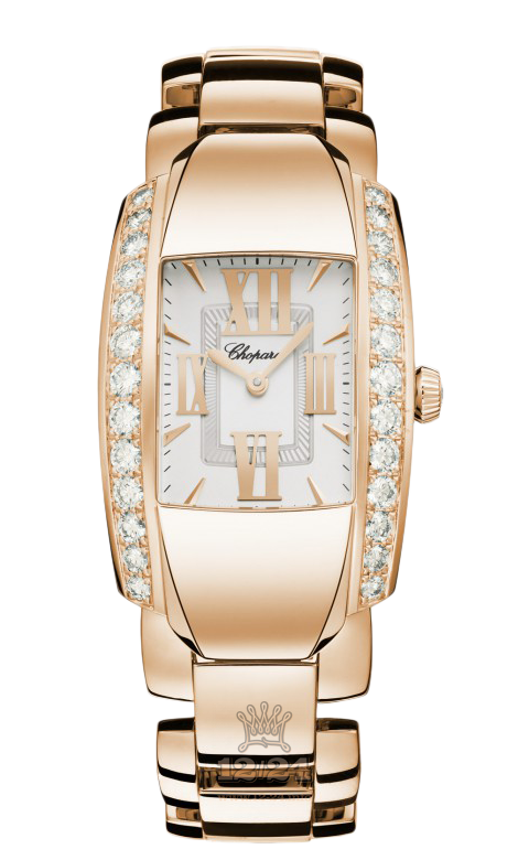 Chopard La Strada Watch 419398-5001 45 mm Pink gold Case Silver Dial