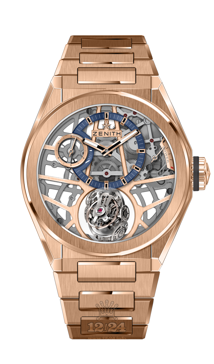 Zenith Defy Watch 18.9000.8812/79.M9000 44 mm Pink gold Case Silver Golden Dial