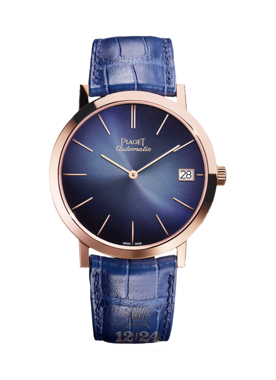 Piaget Altiplano Watch G0A42051 40 mm Pink gold Case Dark blue Dial