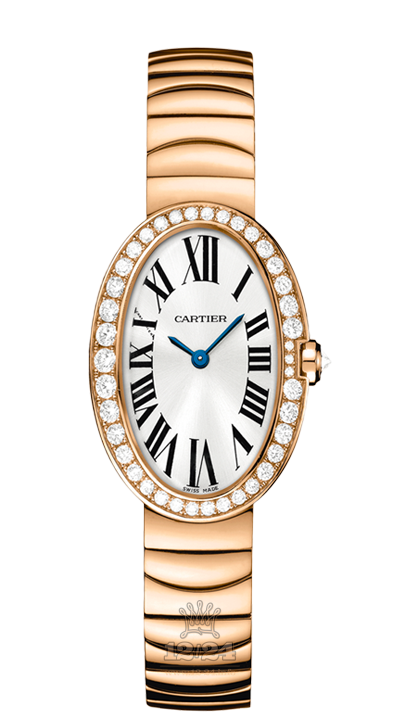 Cartier Baignoire Watch WB520002 32 mm Pink gold Case Silver Dial